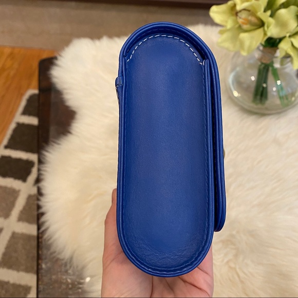 PERRIN Paris L'Asymétrique clutch blue $1850 - Picture 9 of 12